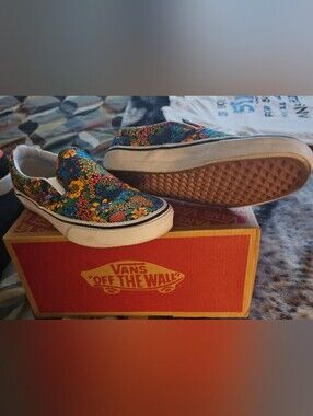 Vans Floral Slip-On Shoes - Multicolor